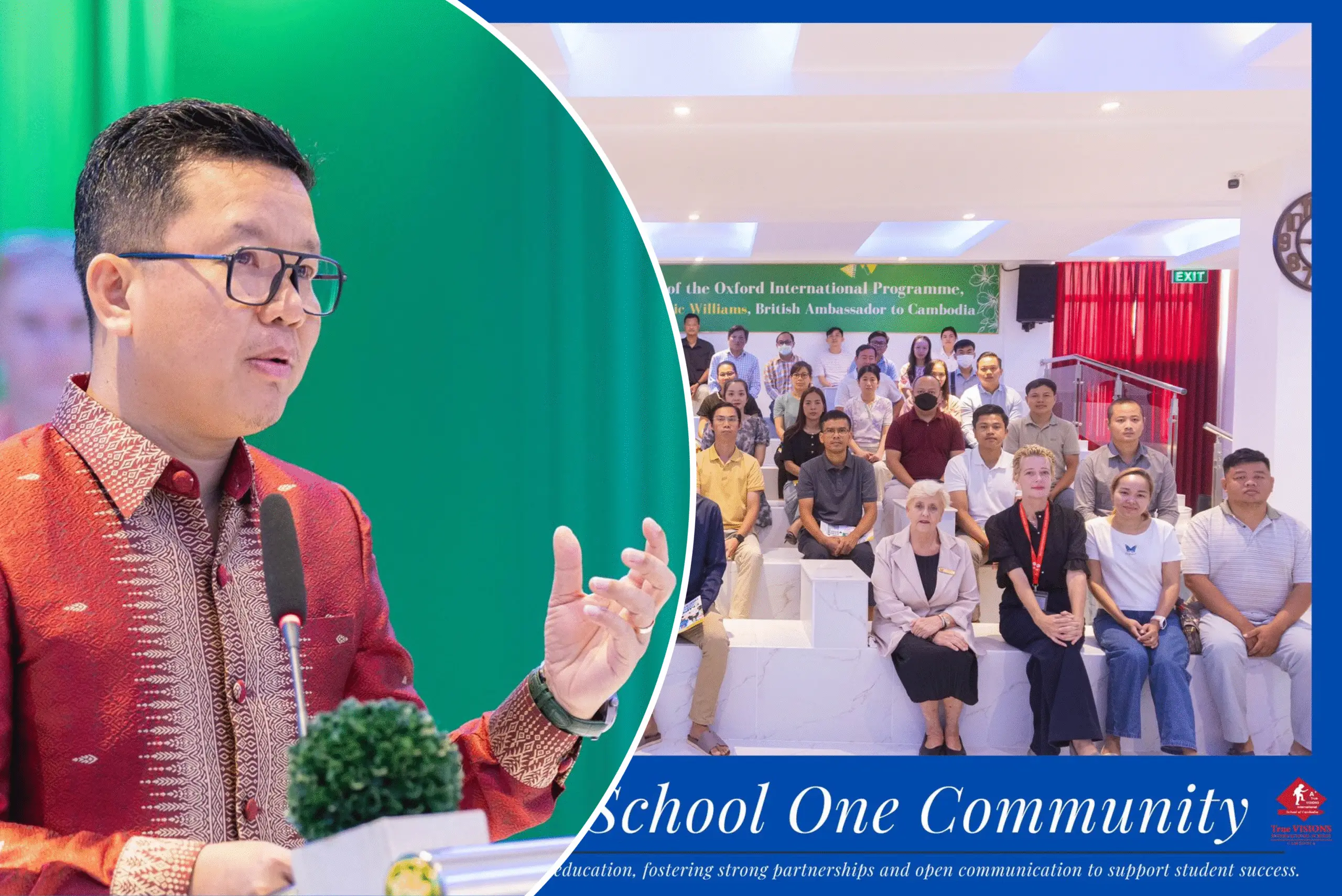 សាលារៀនអន្តរជាតិទ្រូវីហ្សិនកម្ពុជាបានរៀបចំជំនួបជាមួយអាណាព្យាបាលសិស្សដើម្បីពង្រឹងកិច្ចសហការ និងបង្កើនគុណភាពអប់រំ ដោយឈរលើគោលការណ៍៖ សាលាមួយ- សហគមន៍មួយ (One School One Community) និង វិធីសាស្រ្តអប់រំកូនអាយុ ០ ដល់ ៦ឆ្នាំ។